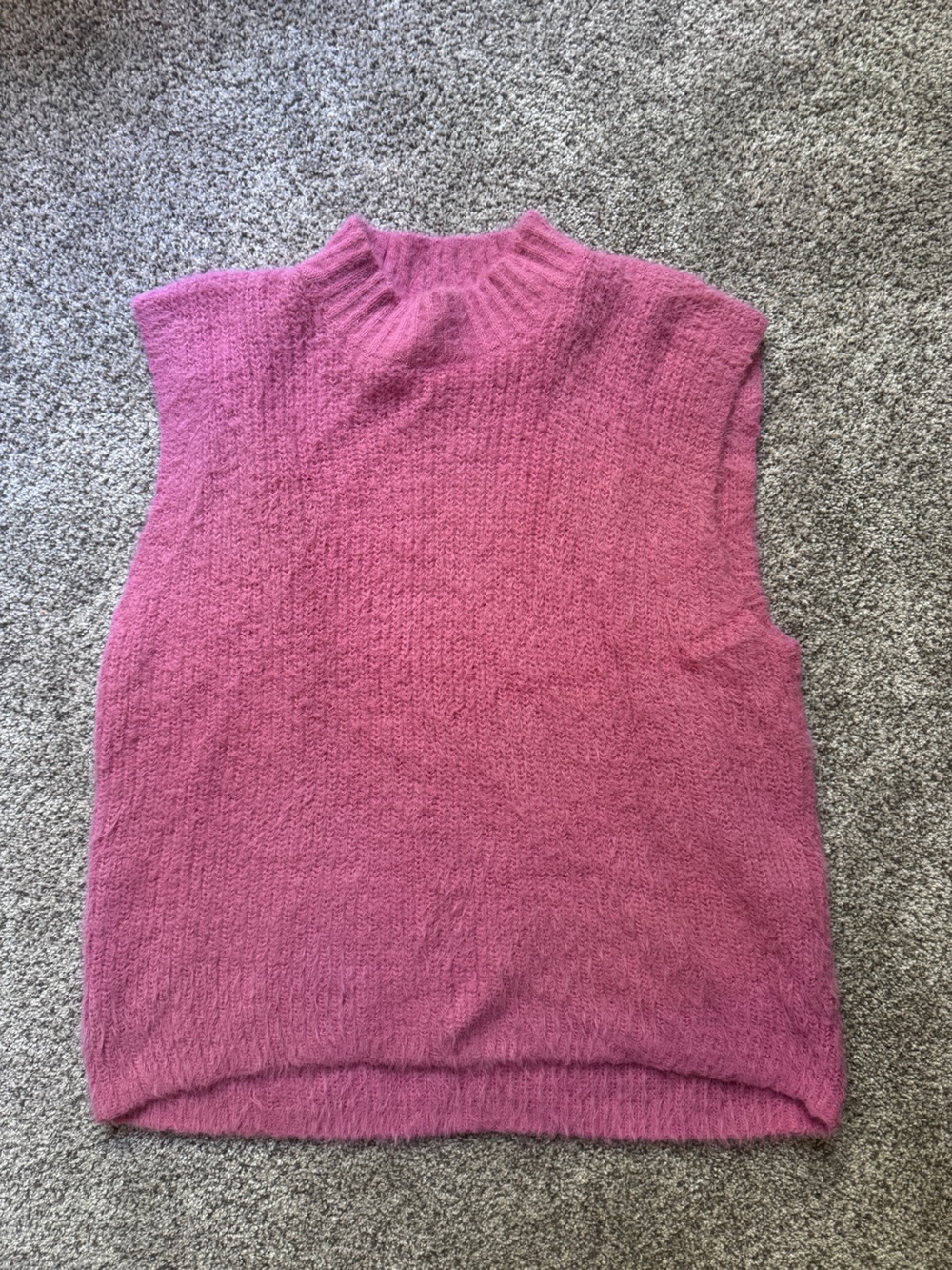 Old Navy Pink Mock Neck Sweater Vest